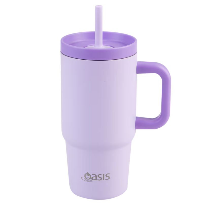 Oasis stainles steel double wall insulated Jnr Commuter Travel Tumbler - 700ml - Lilac.