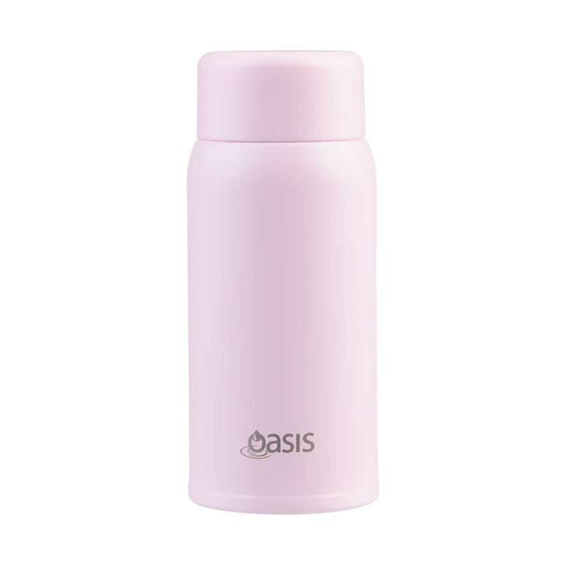 Oasis stainless steel double wall insulated mini-mini drink bottle 150ml - Pink Lemonade.