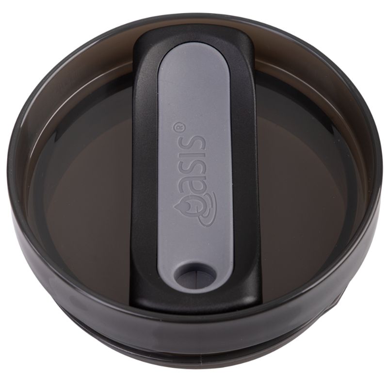 Oasis replacement lid for the stainless steel commuter travel tumbler 1.2L - Black. 