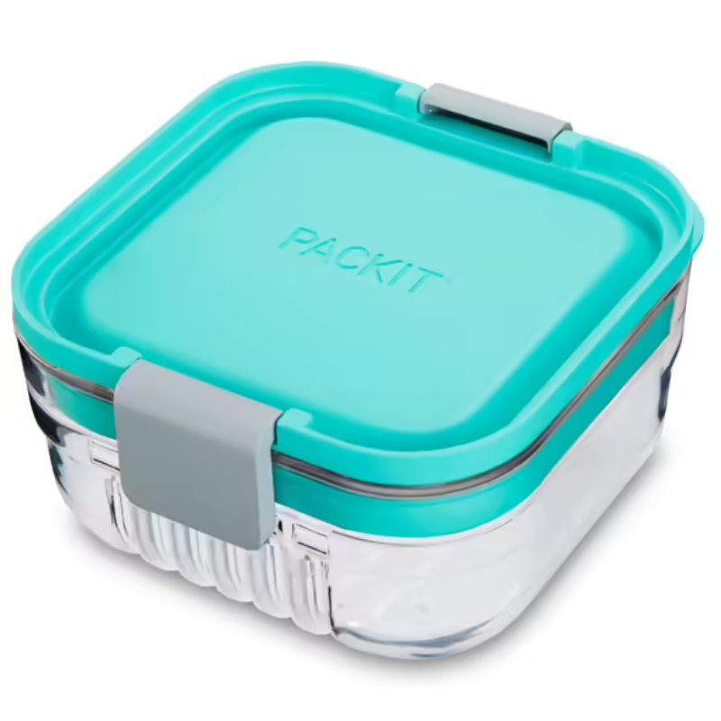 PackIt Mod Lunch Bento customisable lunch system 0.7L with  1 divider - Mint.