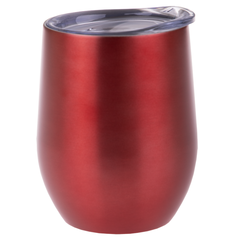 330ml Oasis double walled wine sippy tumbler with lid -  Ruby.