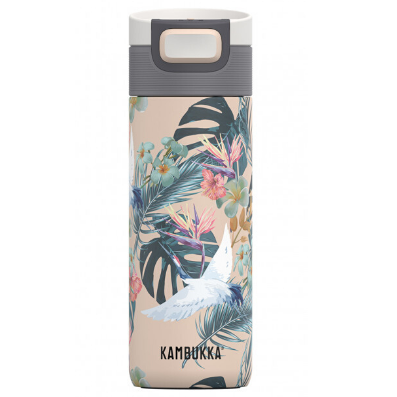 Kambukka Etna 3 in 1 snap clean travel mug tumbler 500ml - Paradise Flower.