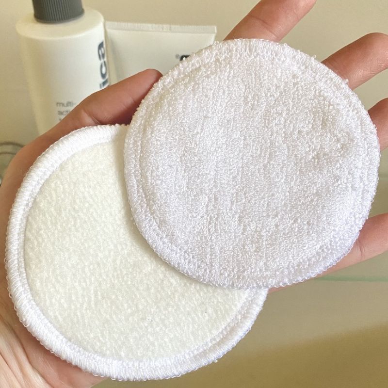 Planet Revive reusable bamboo cotton make-up wipes.
