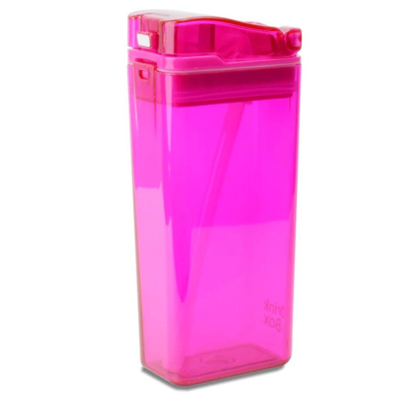 Precidio - Drink in the box reusable juice popper box - 355ml - Pink.