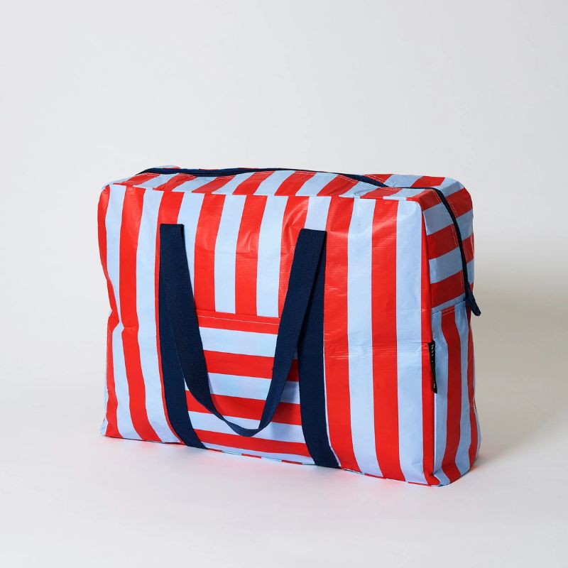 Project Ten Overnight Bag - Red Blue Stripe.