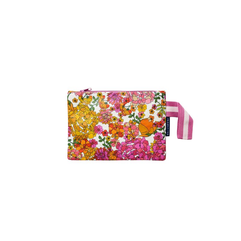 Project Ten mini zip pouch - Hydrangea.