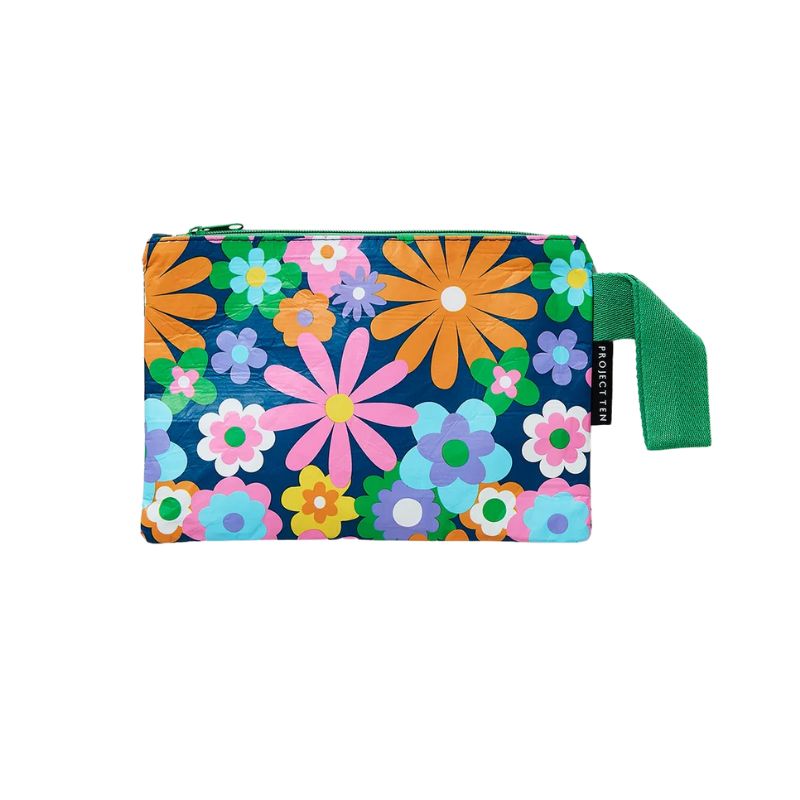 Project Ten mini zip pouch - Pop Floral.