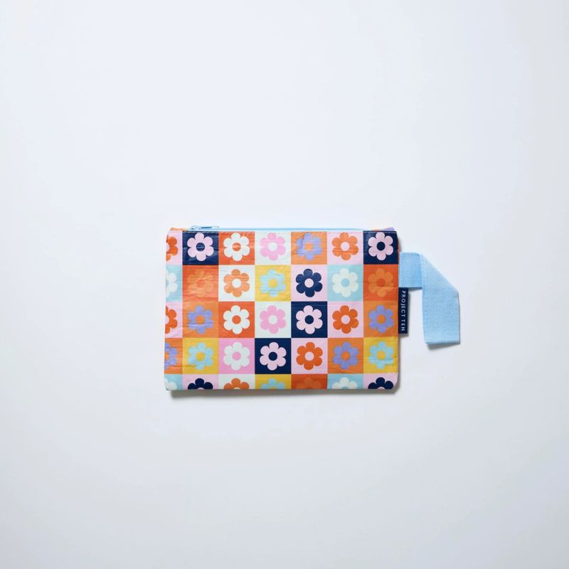 Project Ten mini zip pouch - Square Garden.