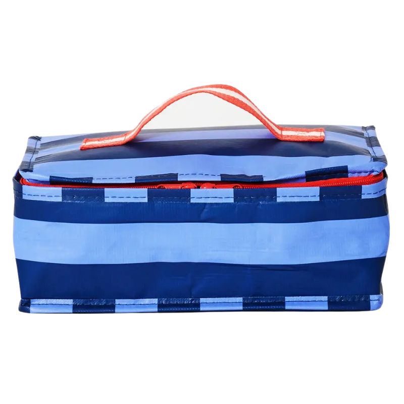 Project Ten Takeaway bag - insulated lunch bag in Blue Stripe design.