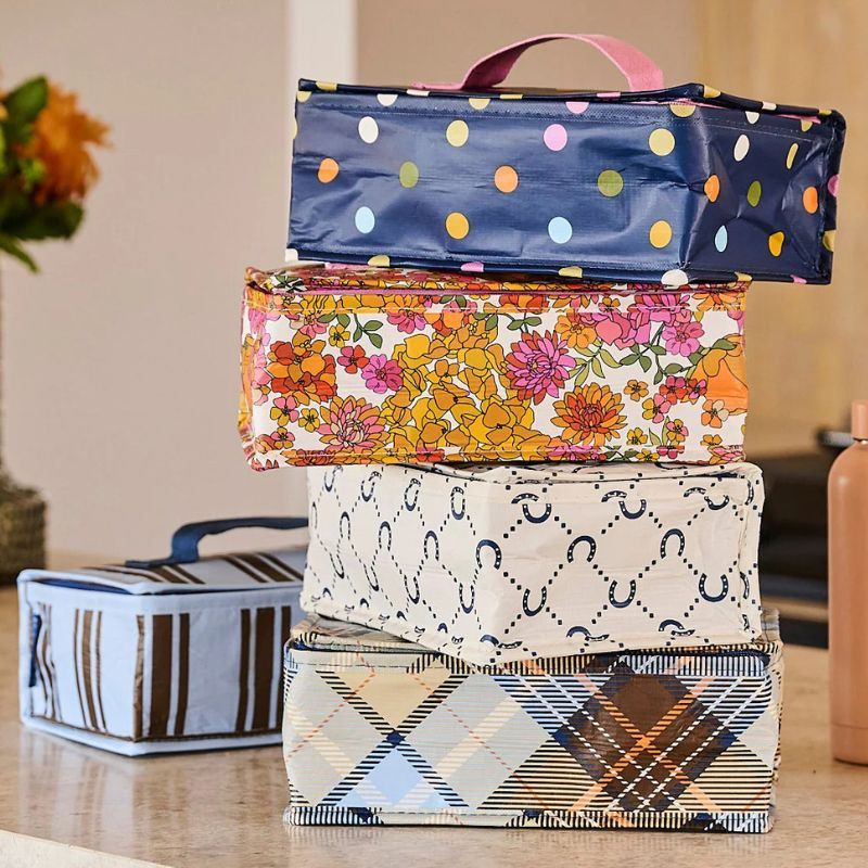 Project Ten Takeaway bag - insulated lunch bag - mix photo of Winter 26 designs.