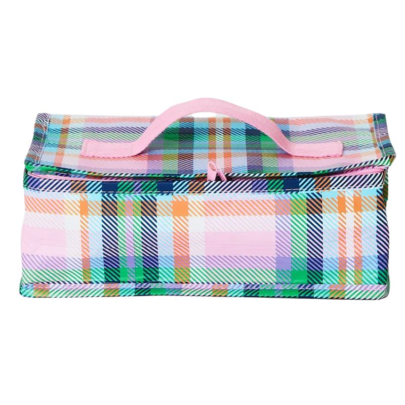 Project Ten Takeaway bag - insulated lunch bag in Plaid design.