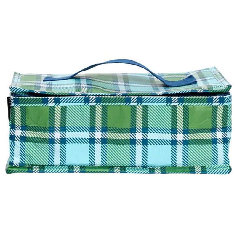 Project Ten Takeaway bag - insulated lunch bag in Tartan design.