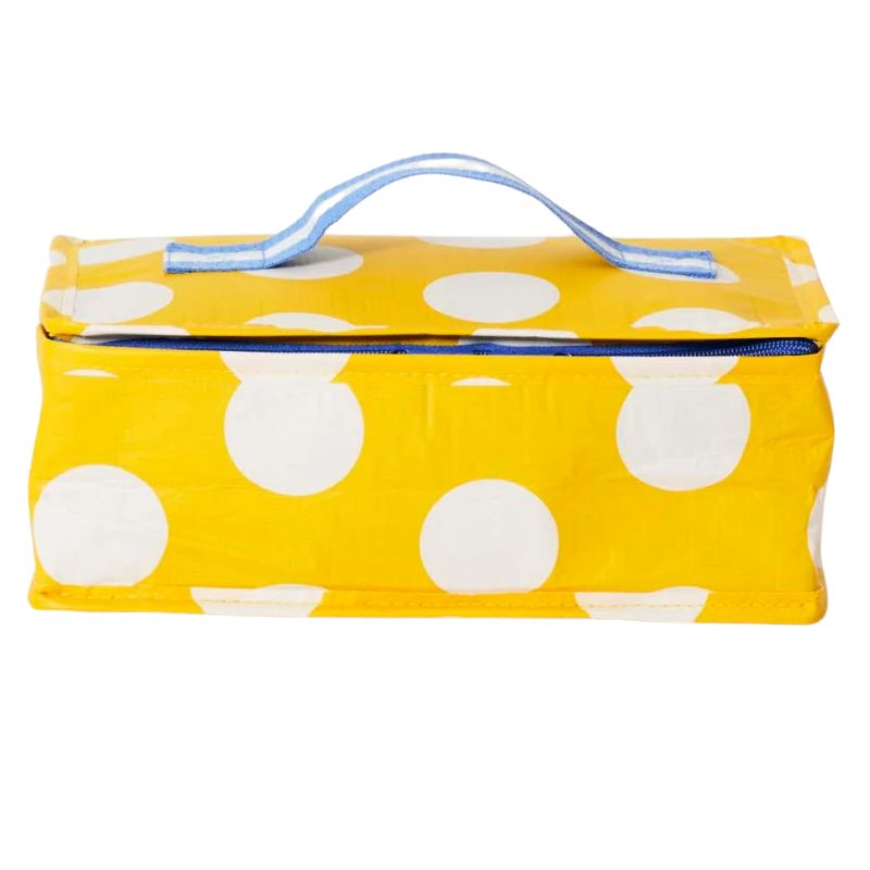 Project Ten Takeaway bag - insulated lunch bag in Yellow Polka Dot design.