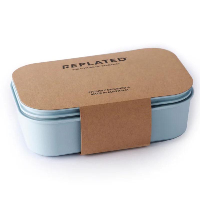 Replated reusable mealbox take-away container - Blueberry Mylkshake.