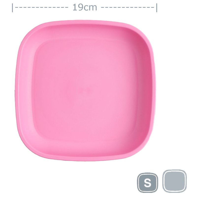 Replay flat small plate - small - 7inch - Bright Pink.