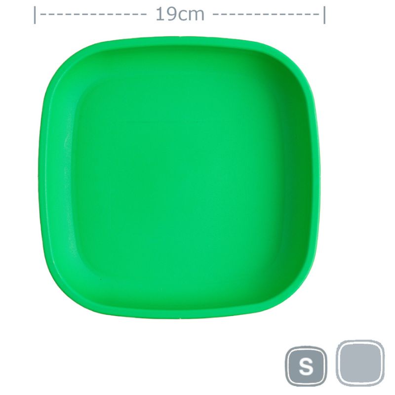 Replay flat small plate - small - 7inch - Kelly Green.