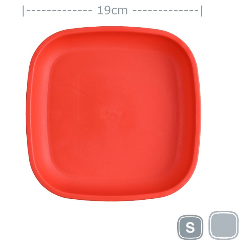 Replay flat small plate - small - 7inch - Red.