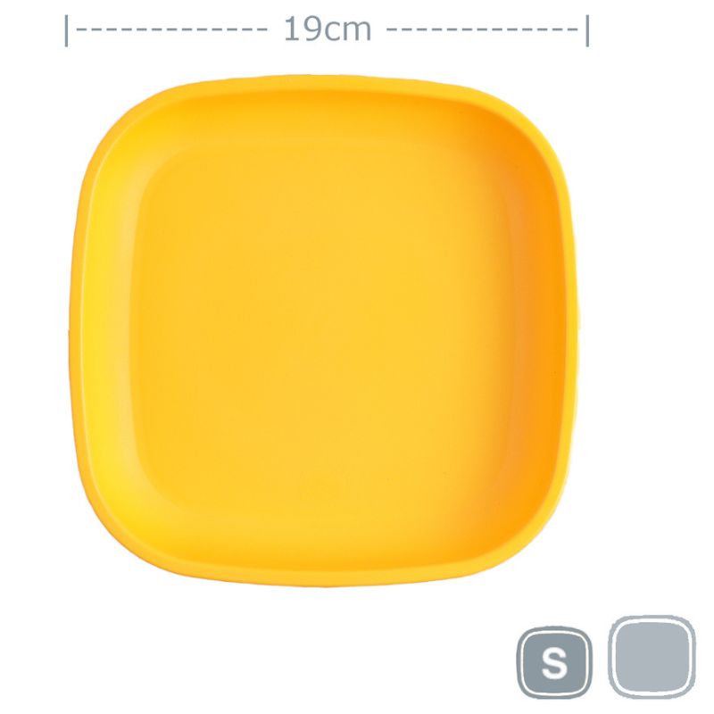 Replay flat small plate - small - 7inch - Sunny Yellow.