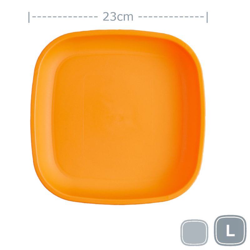 Replay large flat plate - Orange.