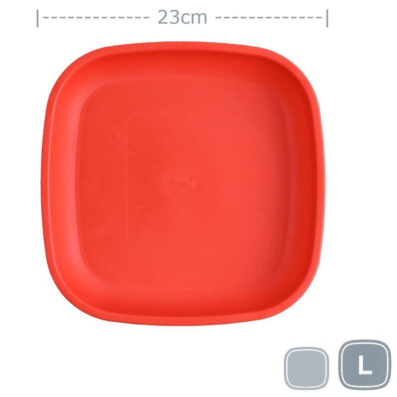 Replay large flat plate - Red.