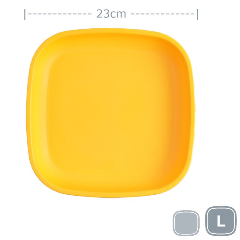 Replay large flat plate - Sunny Yellow.