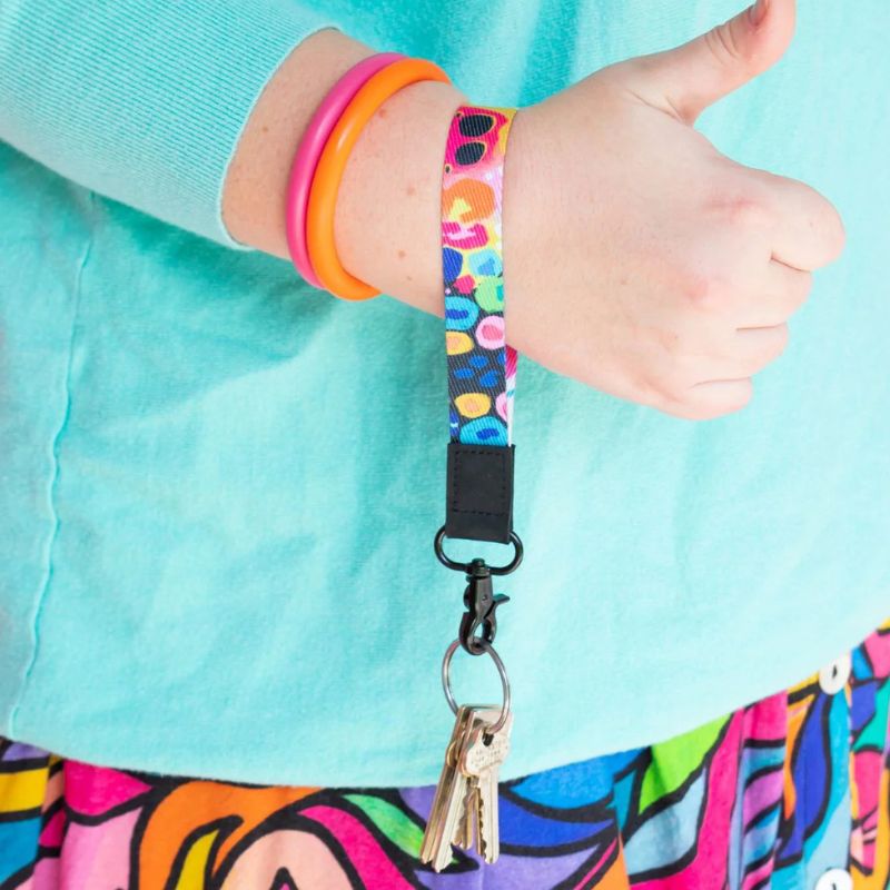 Ruby Olive - RO x Kasey Rainbow - wrist lanyard - hanging on wrist.