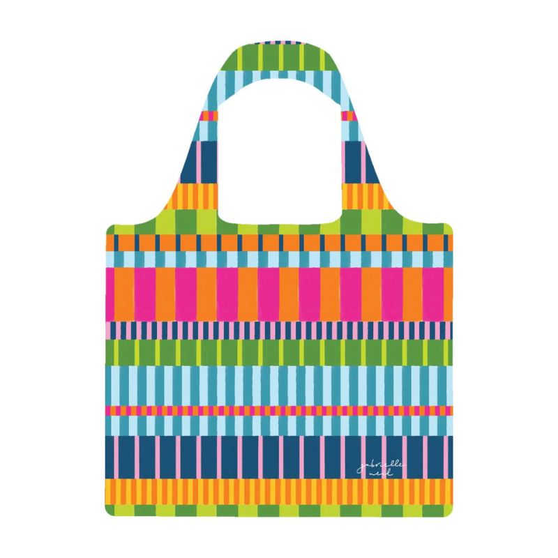 Ruby Olive reusable shopping bag made from recycled plastic bottles - Feelin' Fine design. 