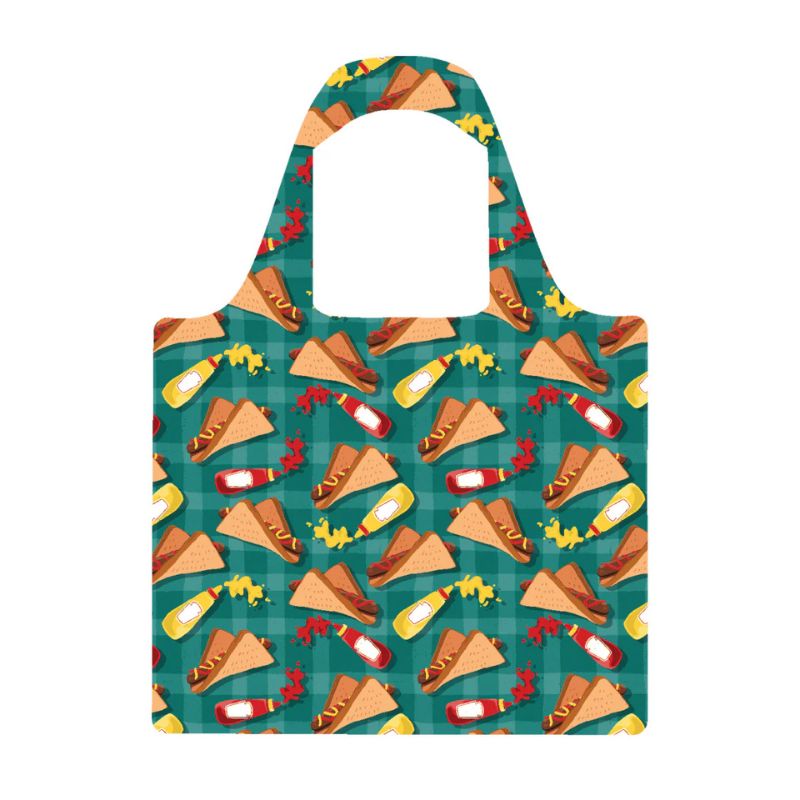 Ruby Olive reusable shopping bag made from recycled plastic bottles - Snag design. 