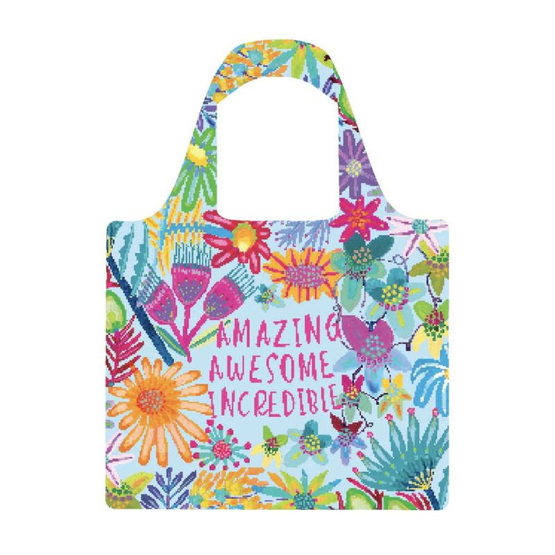 Ruby Olive reusable shopping bag made from recycled plastic bottles - You're Awesome.