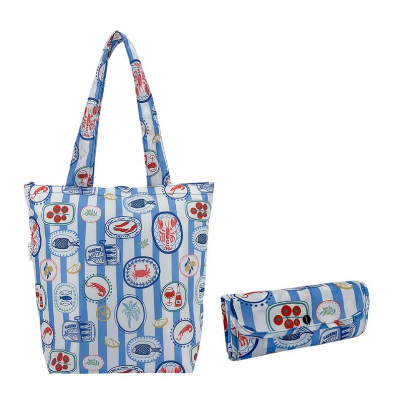 Sachi Insulated Market Tote - Santorini.