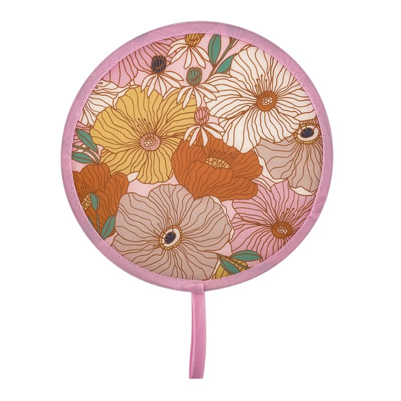 Sachi Pop folding travel fan - Retro Floral.