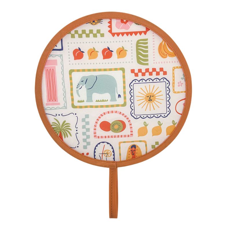 Sachi Pop folding travel fan - Summer Escape.