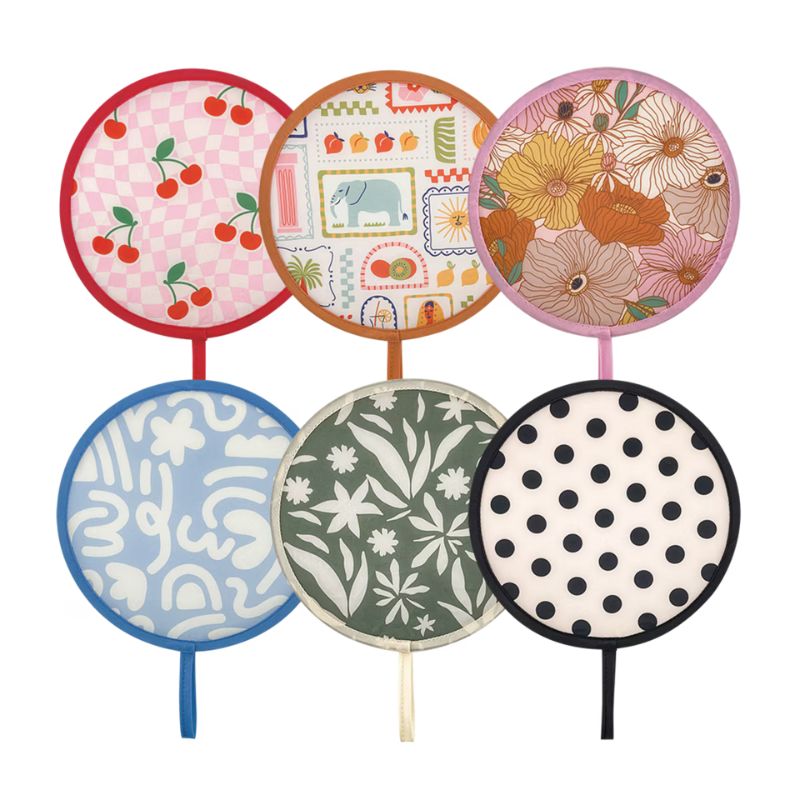 Sachi Pop folding travel fan - mixed photo.
