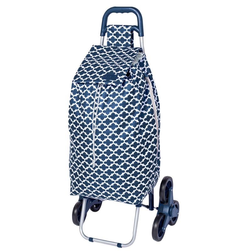 Sachi 'Summit' Stair Climber shopping trolley - Moroccan Navy.