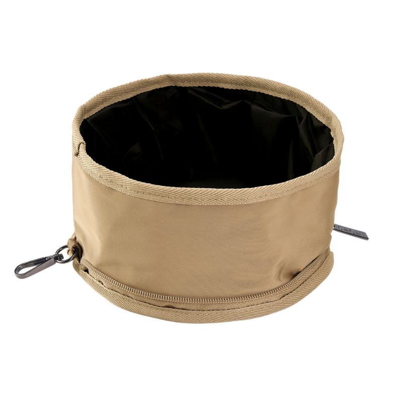Sachi 'Pupbowl' portable folding dog bowl - Latte.