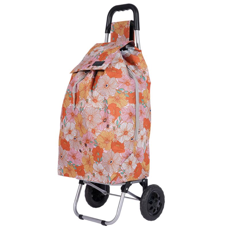 Sachi 'Sprint' shopping trolley - Retro Floral.