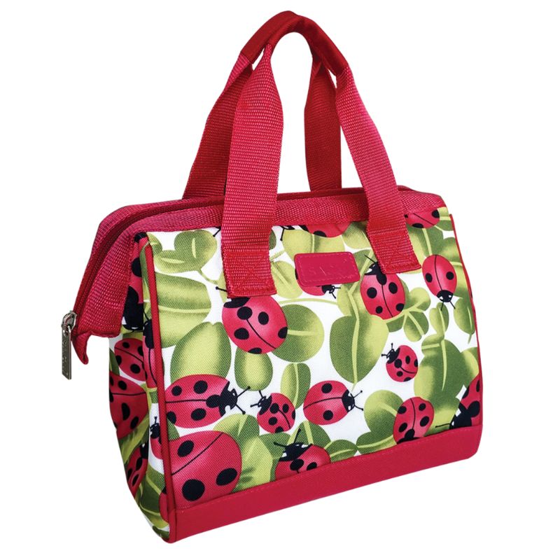 Sachi style 34 insulated lunch bag tote - Ladybug.