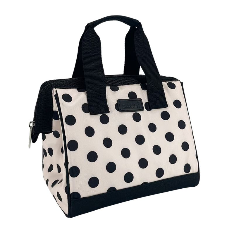 Sachi style 34 insulated lunch bag tote - Polka Dots.