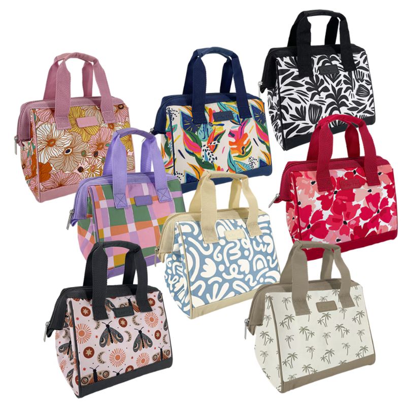 Sachi style 34 insulated lunch bag tote - mixed photo.