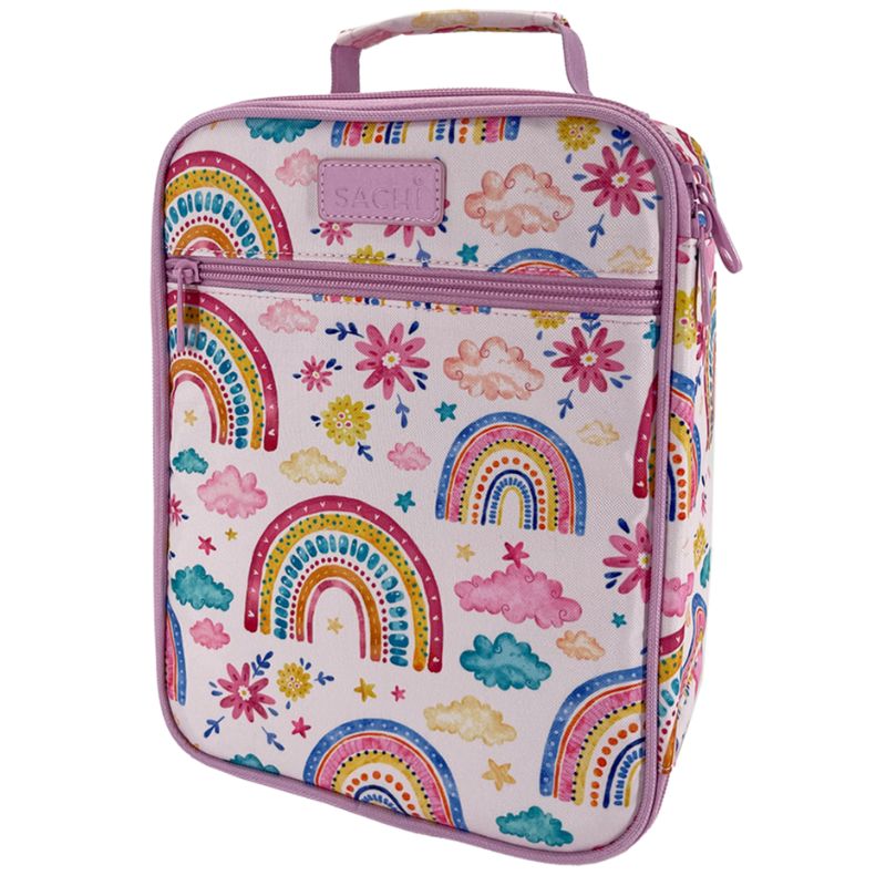Sachi "style 225" insulated junior lunch tote - lunch bag - Rainbow Sky design.