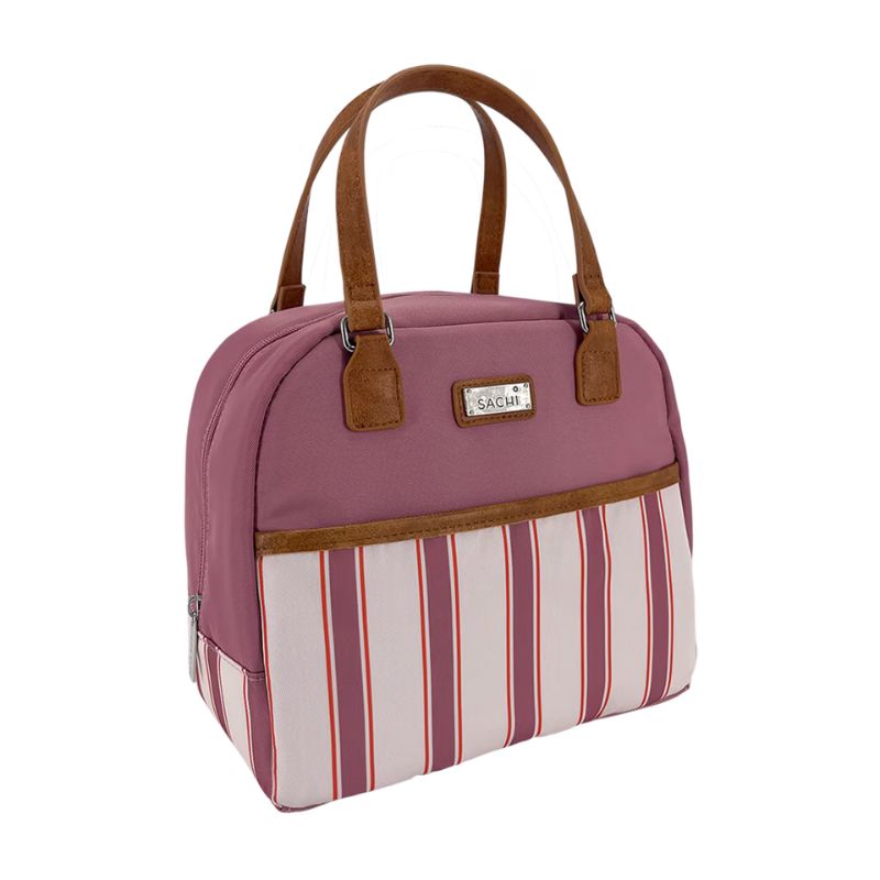 Sachi style 237 insulated Cali lunch bag - Patterned - Blush Stripes.