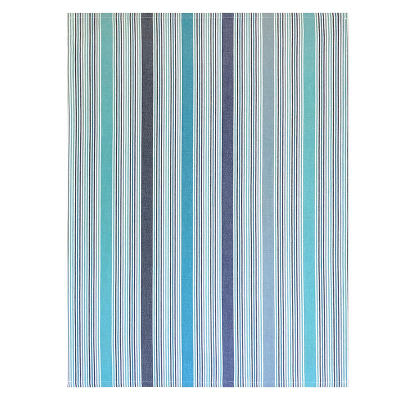 Solwang 100% organic cotton tea towels from Danish brand Solwang - Multi Aqua/Blue.