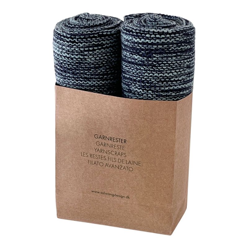 Solwang multi coloured dish cloths made from scrap yarn - Nordic Night.