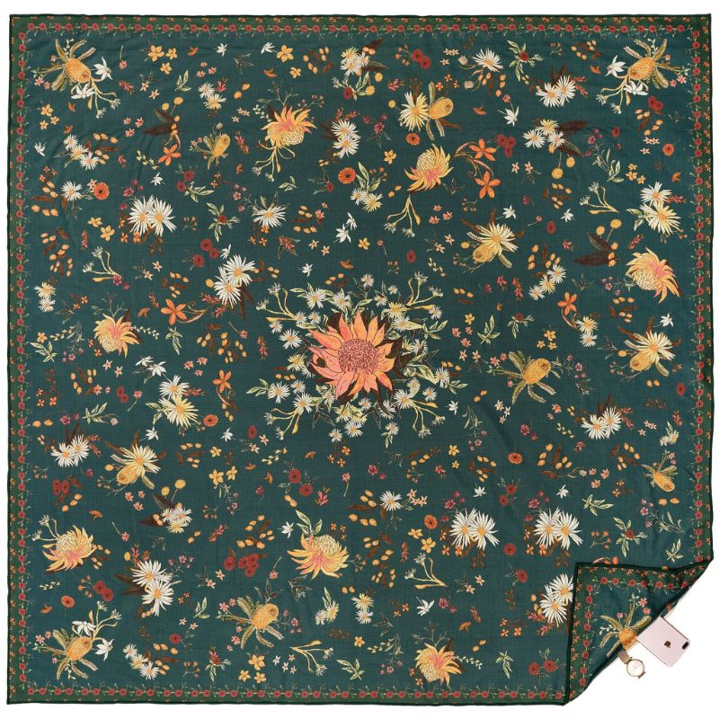 Somerside sustainable beach travel towel - Native Botanical - Premium. 