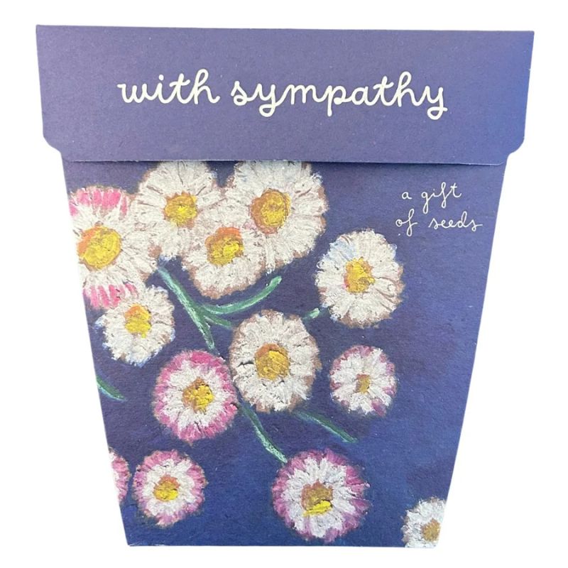 Sow 'n Sow gift of seed greeting cards - with sympathy.
