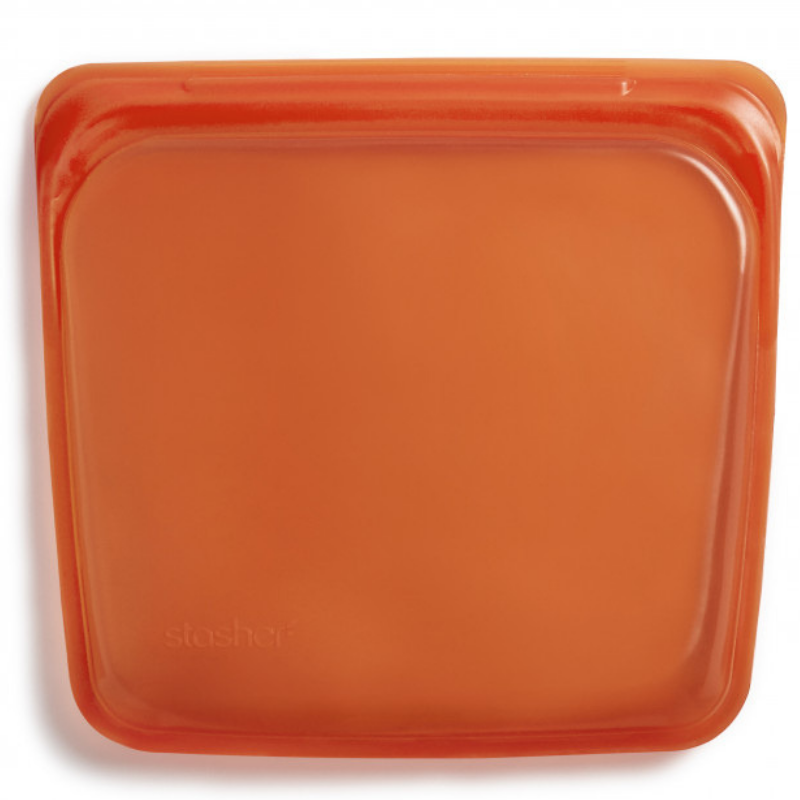 Stasher reusable silicone sandwich bag 828ml - citrus.