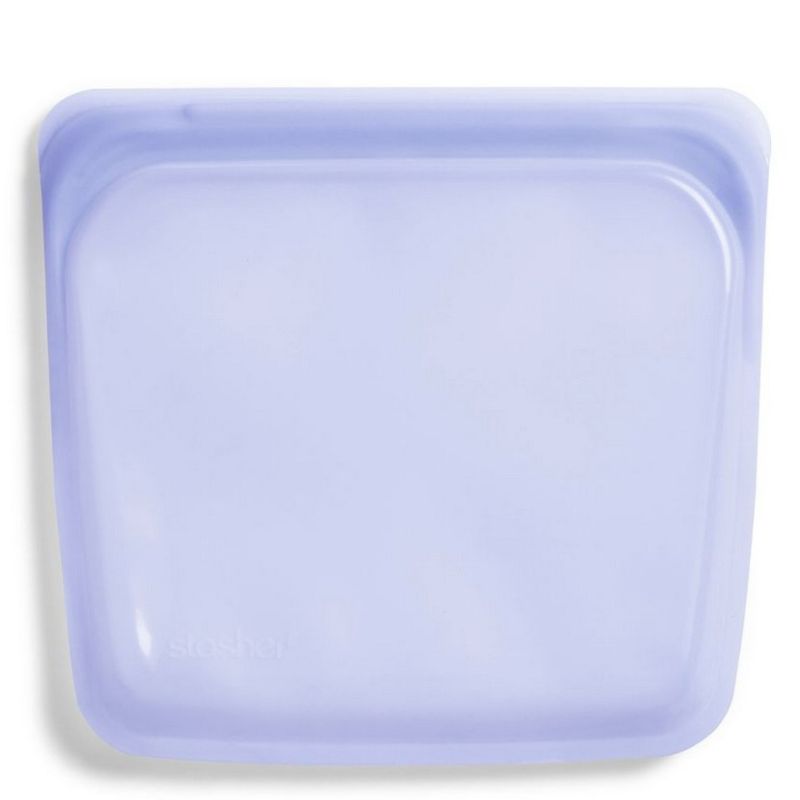 Stasher reusable silicone sandwich bag 828ml - Lavender.