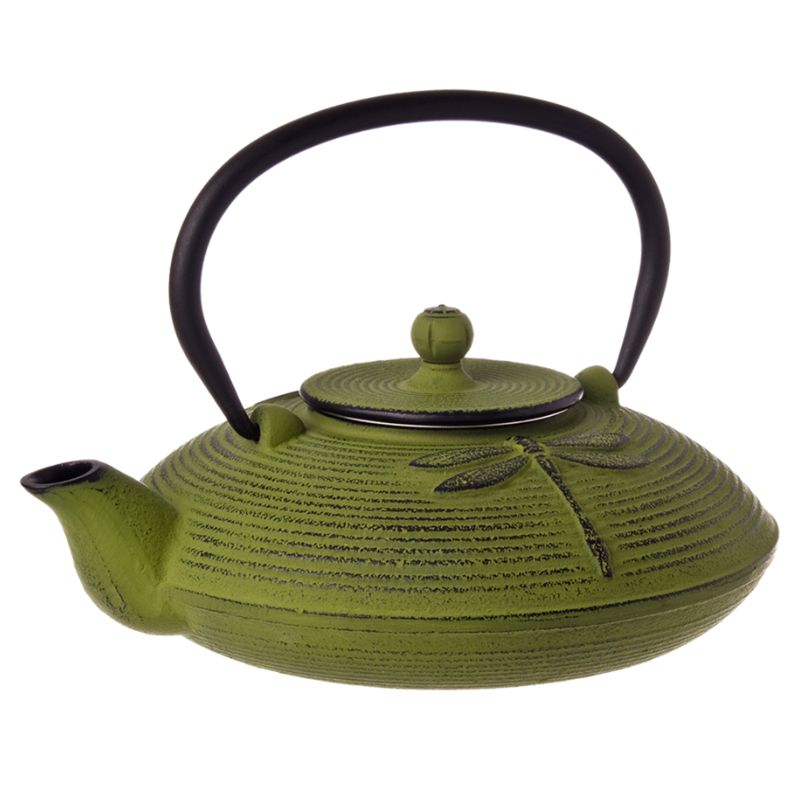 Teaology Japanese cast iron teapot - 770ml - green. 