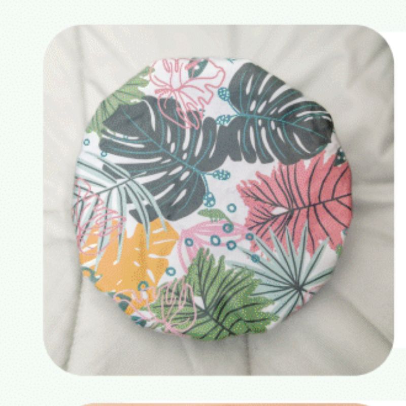 The Laminated Cotton Shop - handmade shower cap - adults - Tropical Leaves. 