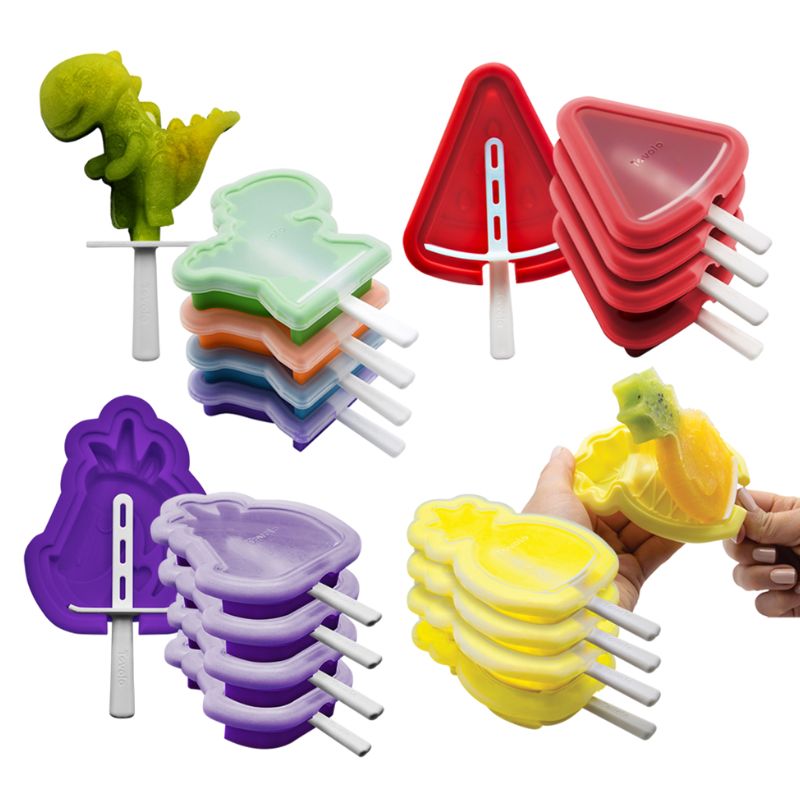 Tovolo stackable Ice Pop moulds - sets of 4 - mixed photo. 